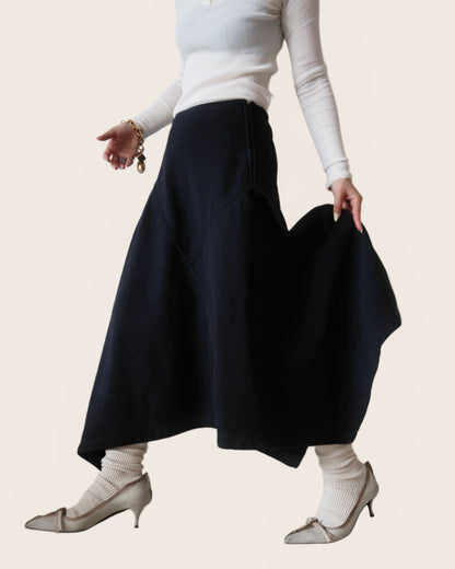 Sweat Asymmetry Skirt
