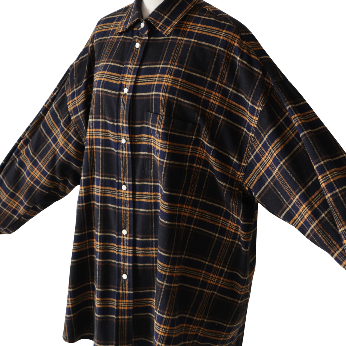 Oversized Flannel Check Shirts