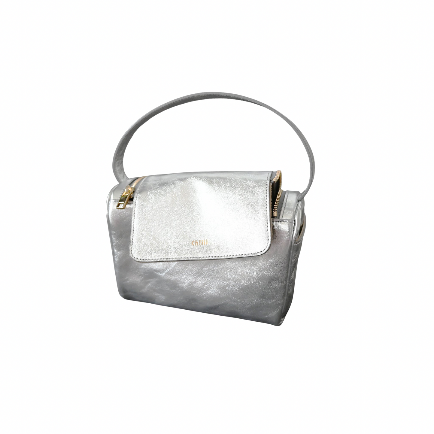 W-zip One-Shoulder Bag