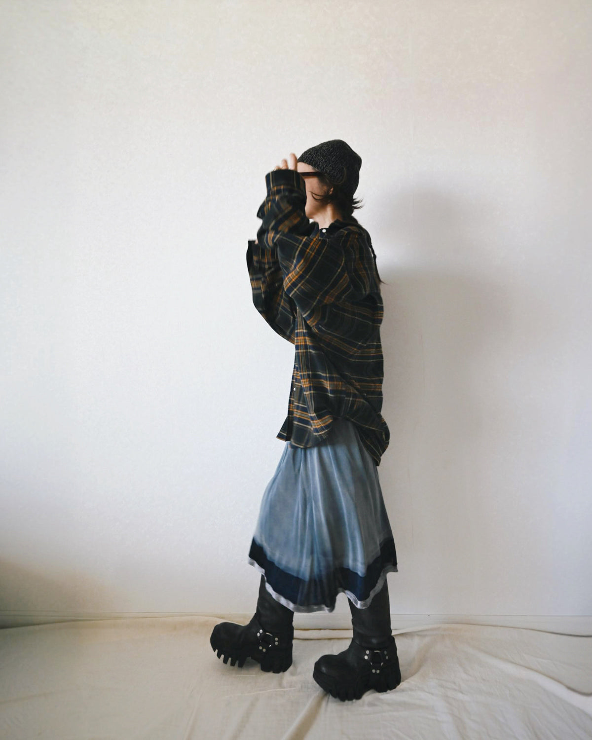 Oversized Flannel Check Shirts