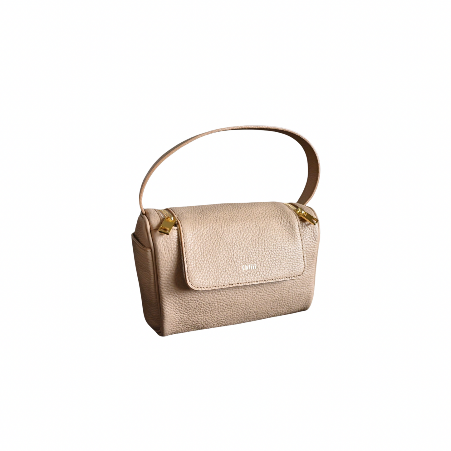 W-zip One-Shoulder Bag