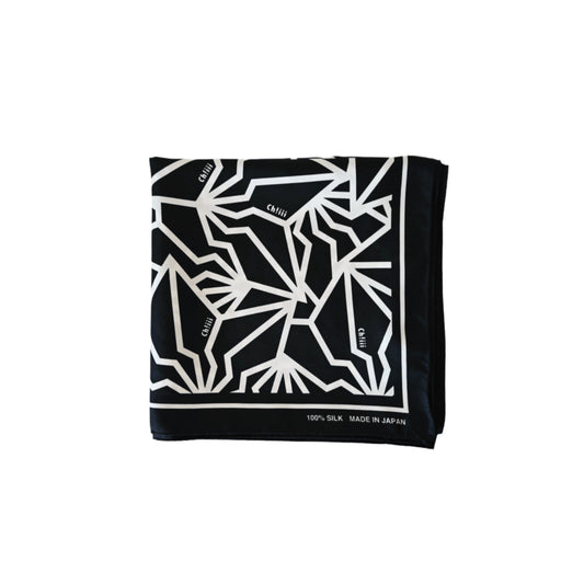 BAKIBAKI × ch!iii silk scarf　