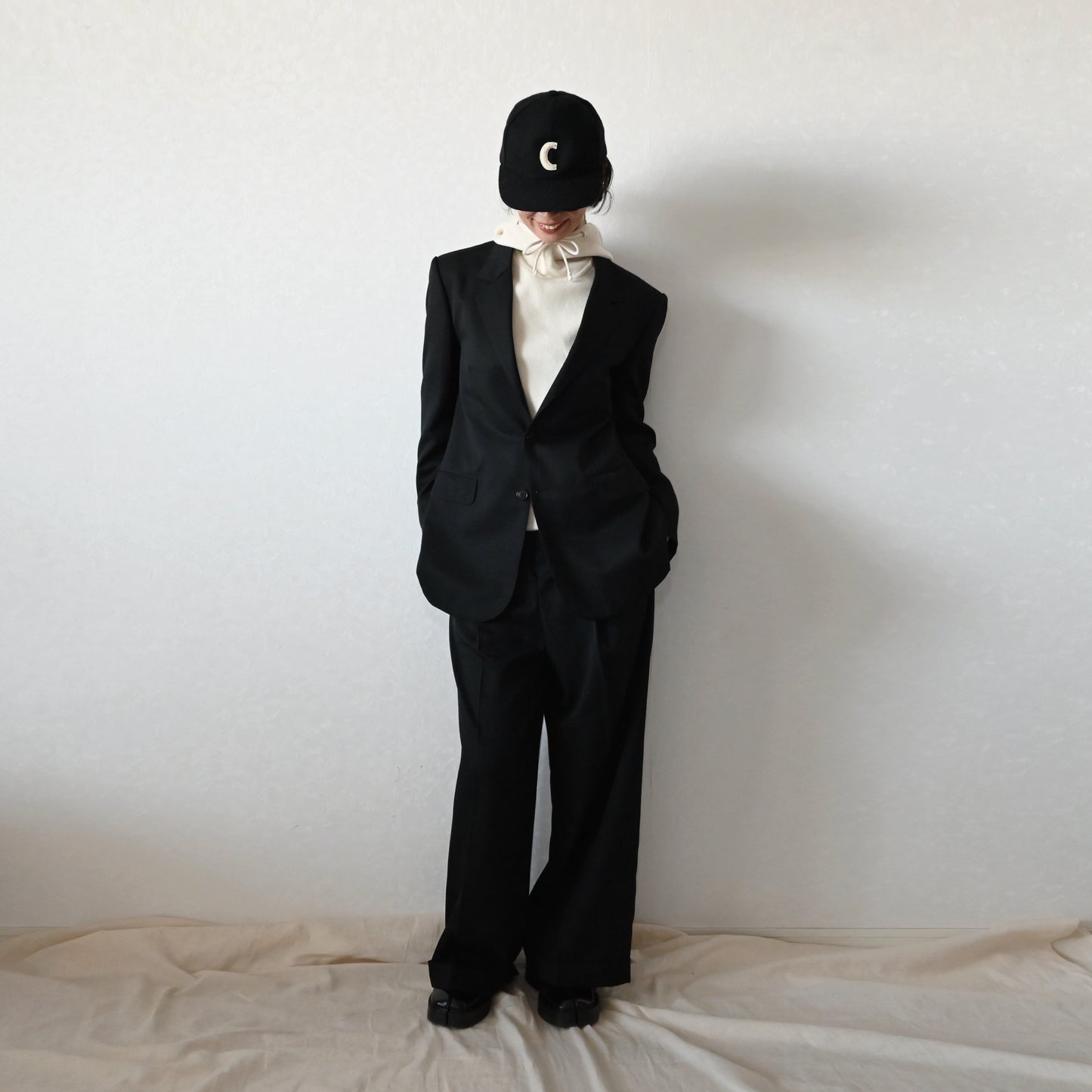 Tuck Wide Pants　