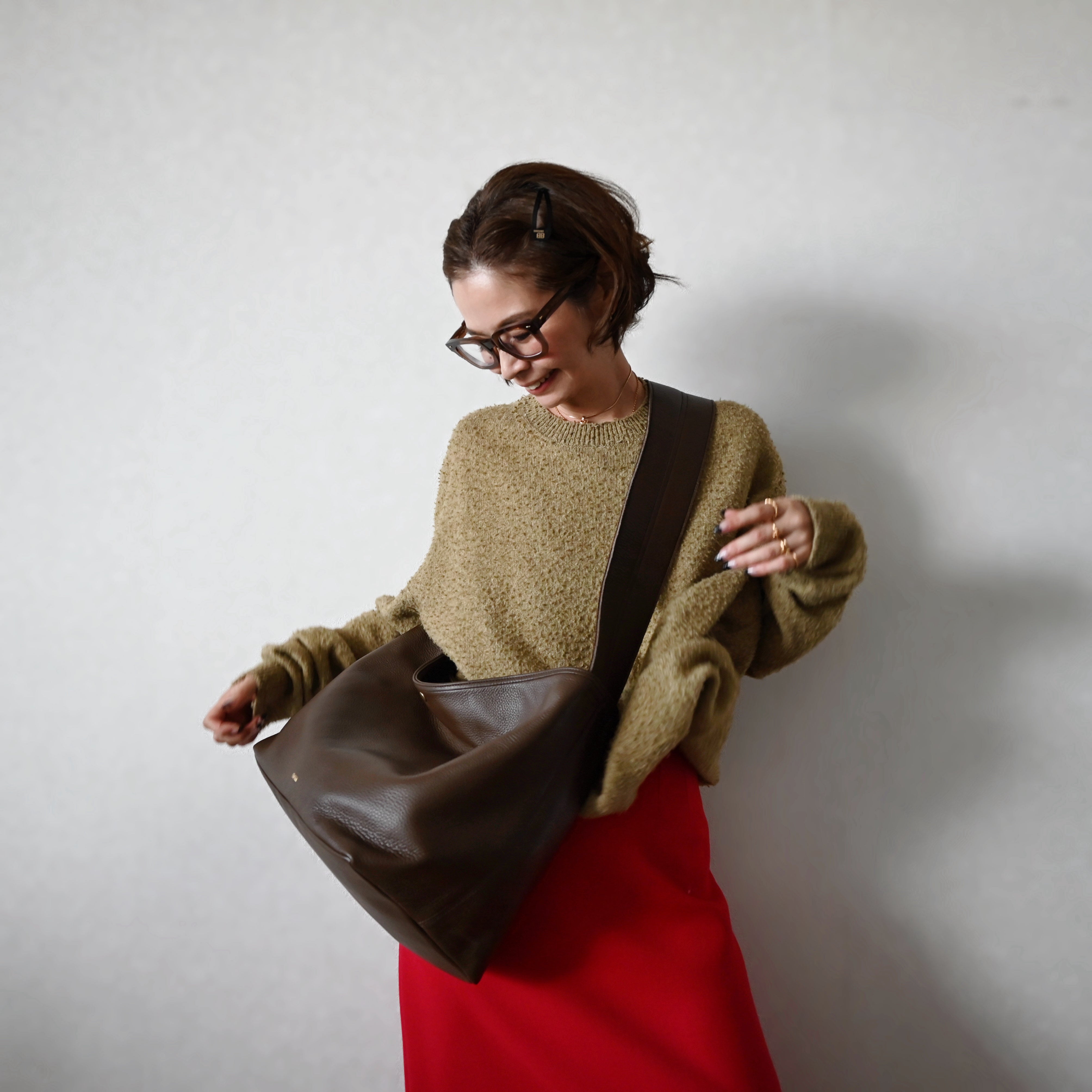 【chiiiibag】レザーバスケット バッグ（キャメル） chiiiibag チーバッグ 【レザーバスケット】キャメル