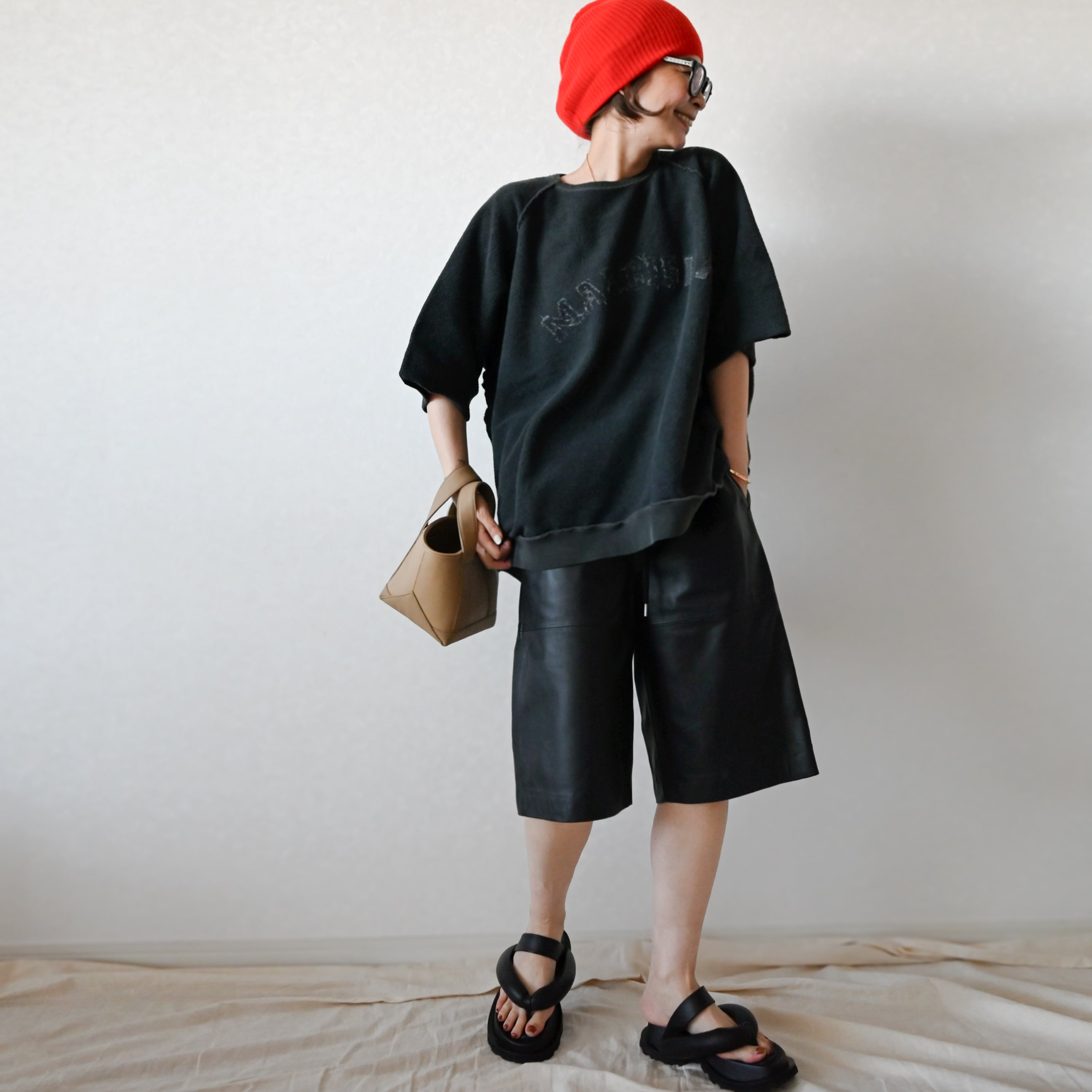パンツ chiiiibag Leather Half Pants Leather Half Pants – ch!iii