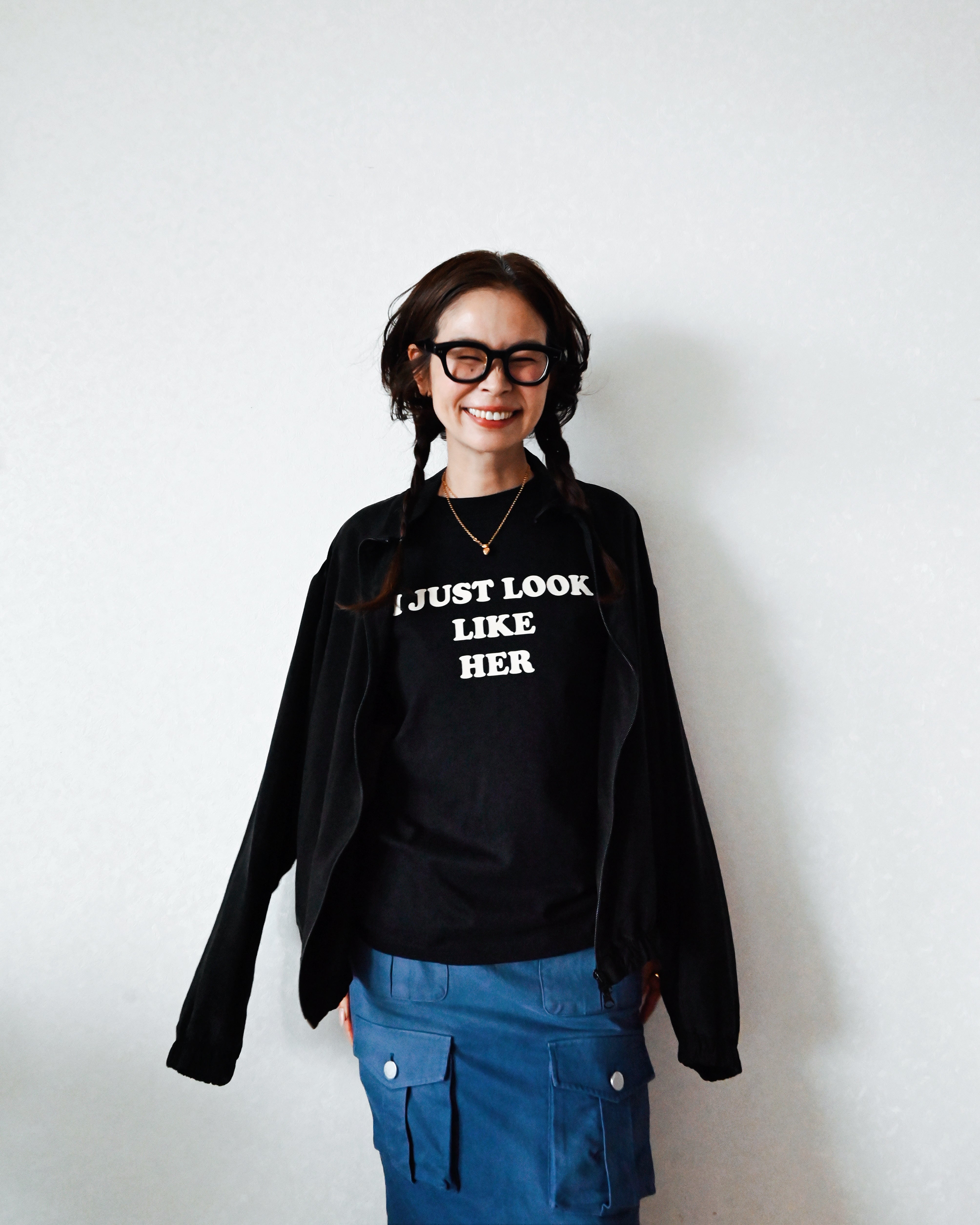 ch!iii Center Tuck Tee chiiiibag 黒 Center Tuck Tee – ch!iii