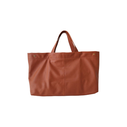 Round Tote  / brown