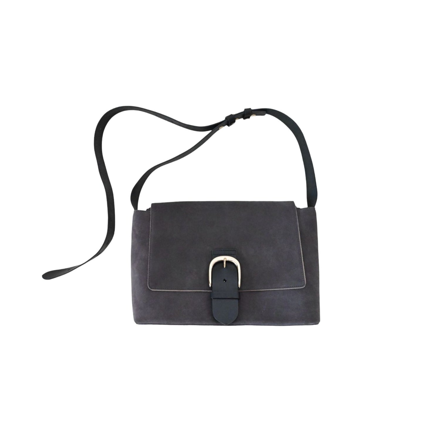 Suede Flap Shoulder