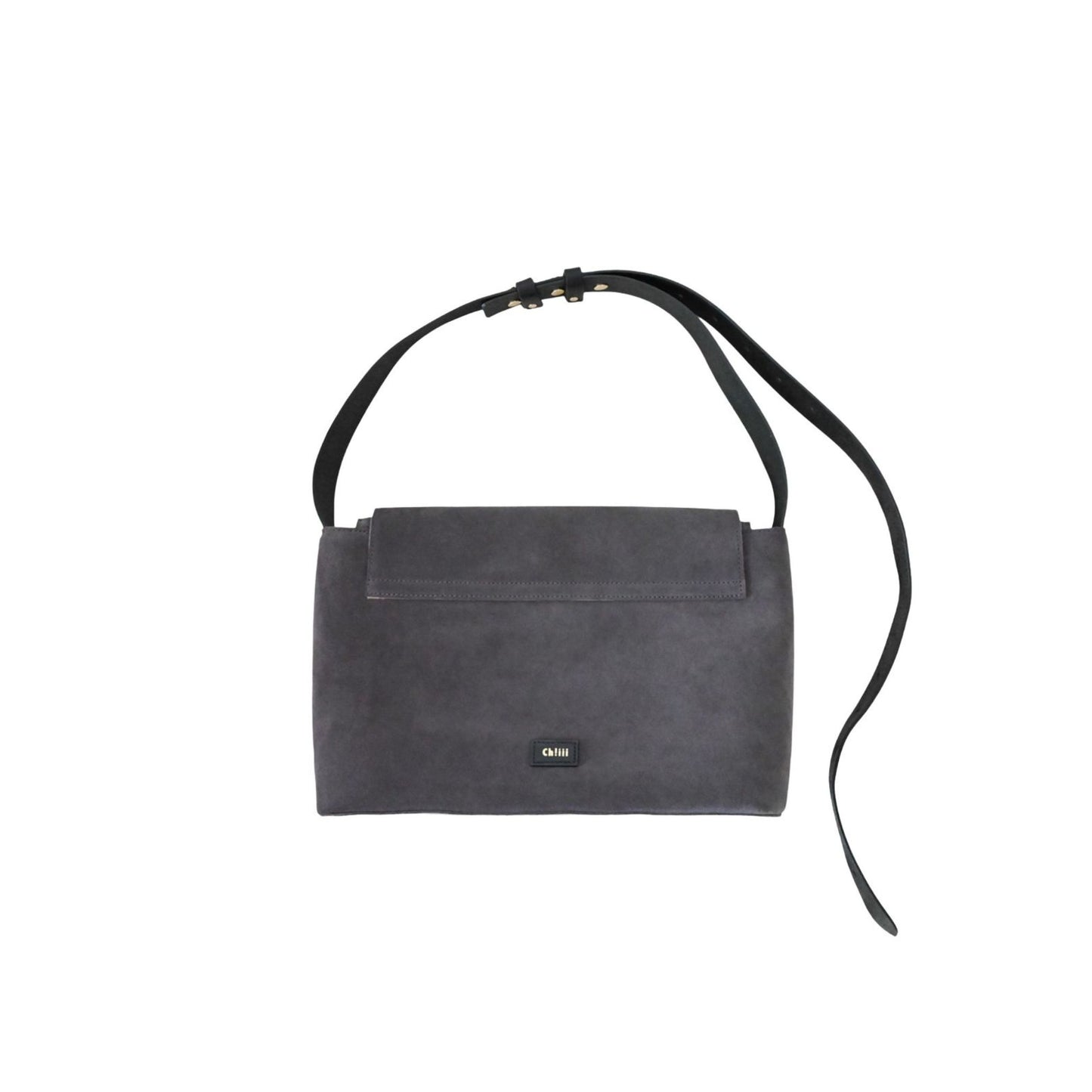 Suede Flap Shoulder