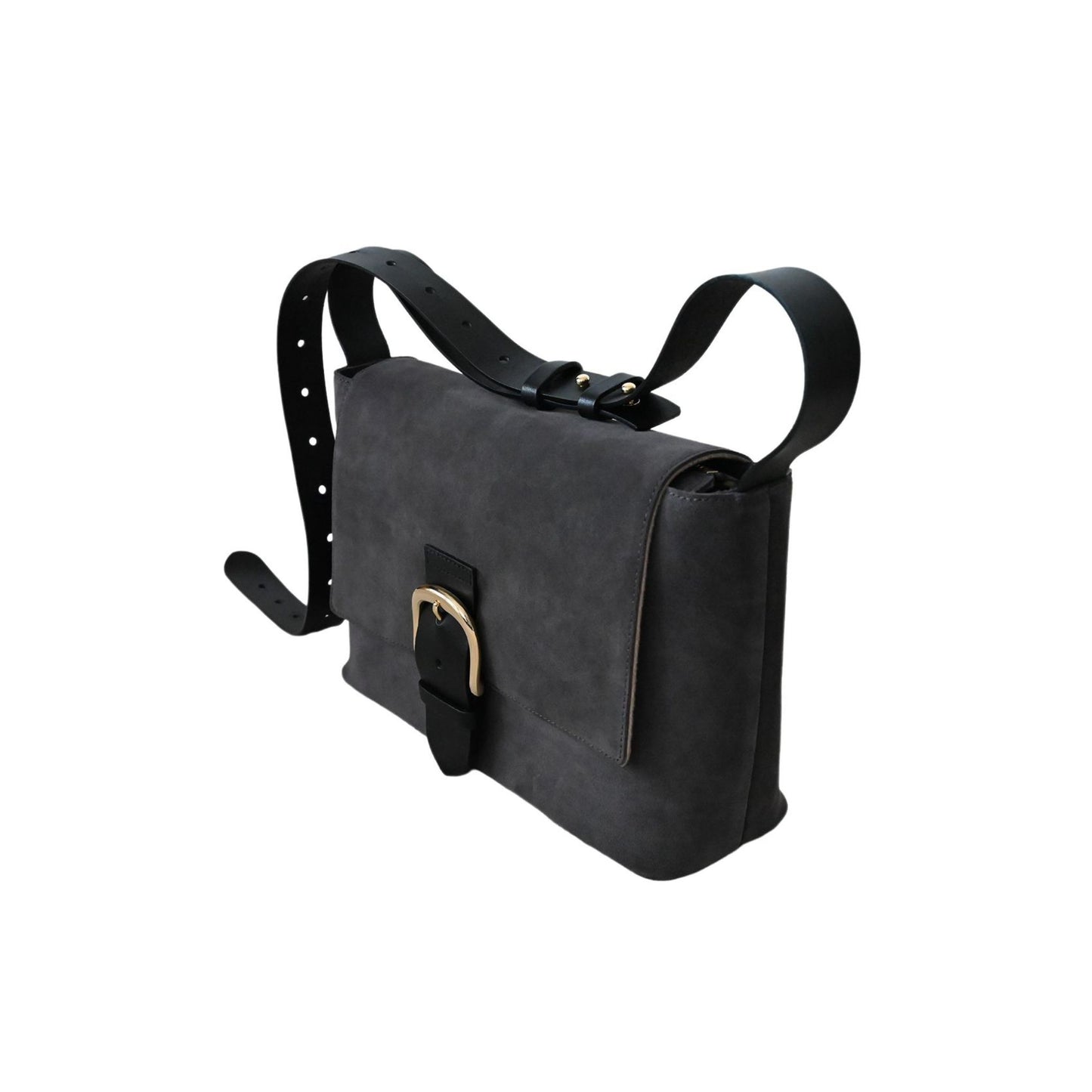 Suede Flap Shoulder