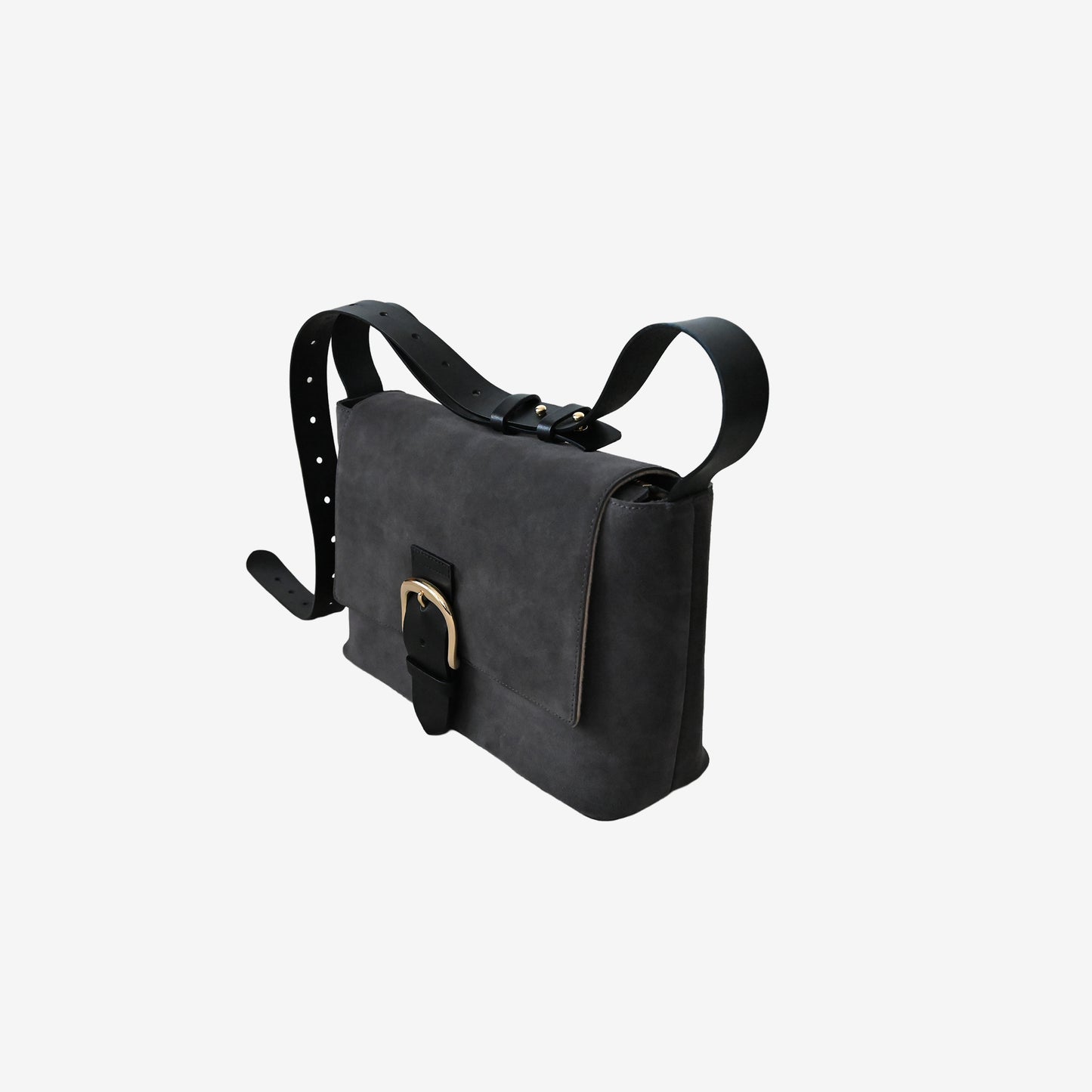 Suede Flap Shoulder