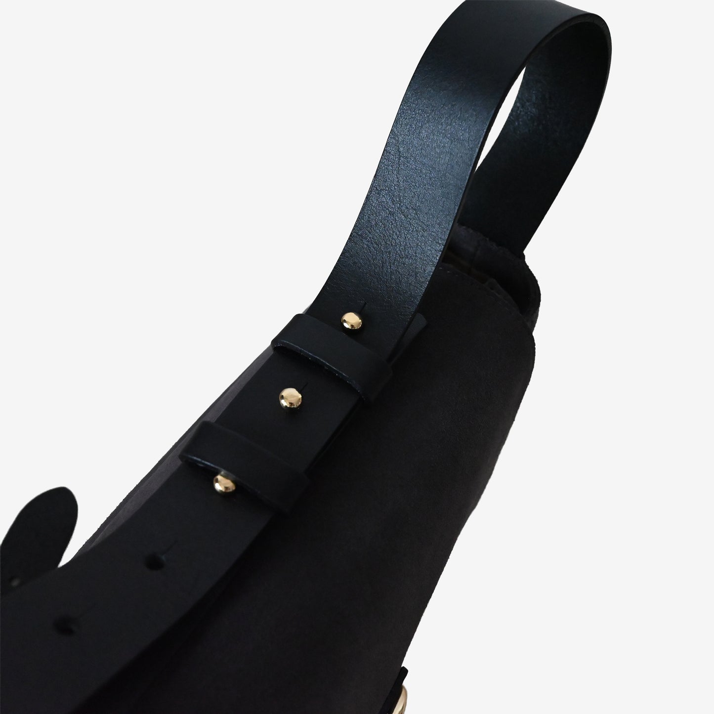 Suede Flap Shoulder