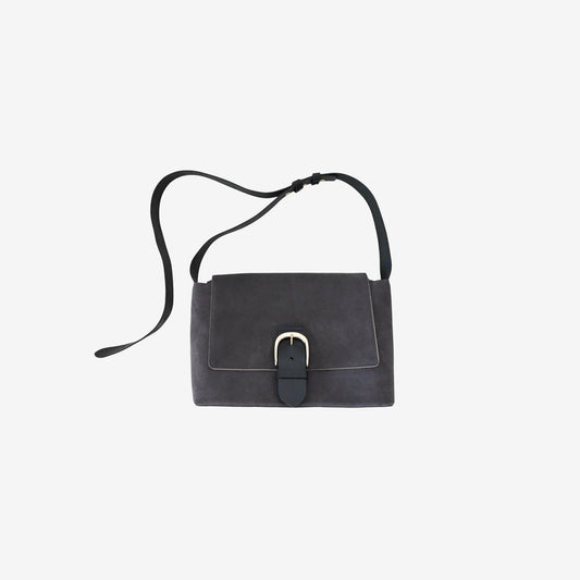 Suede Flap Shoulder