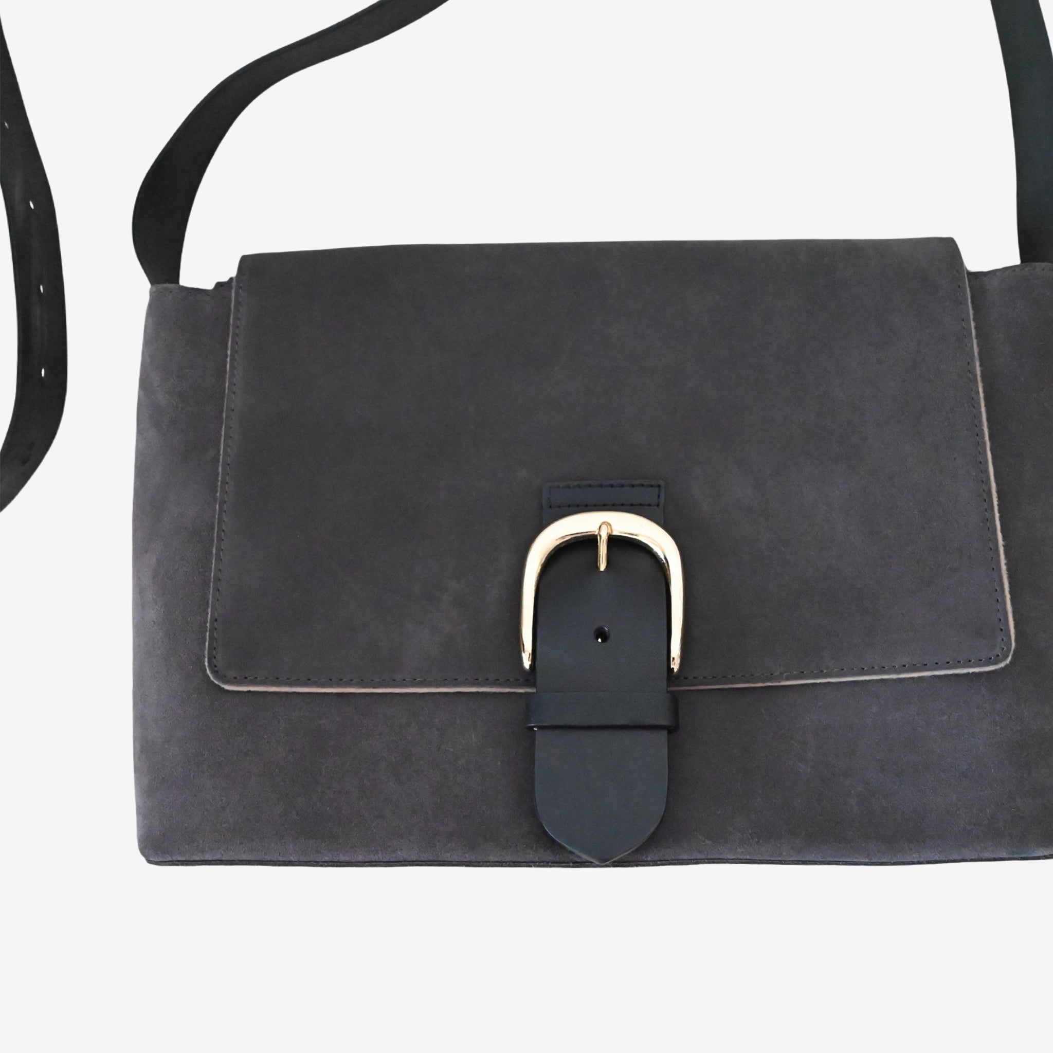 Suede Flap Shoulder – ch!iii